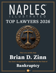 BrianDZinn2026 Brian Zinn Naples 2026 Bankruptcy Lawyer awards